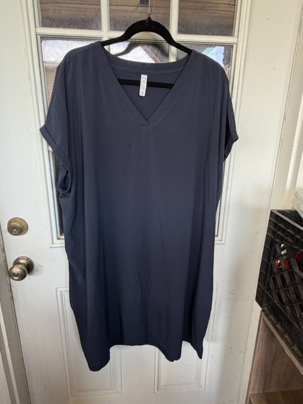 Navy dress with pockets